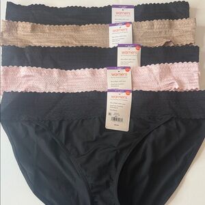 Warners Assortment of Bikini Panties 5 Pairs Size XXL 2XL 9